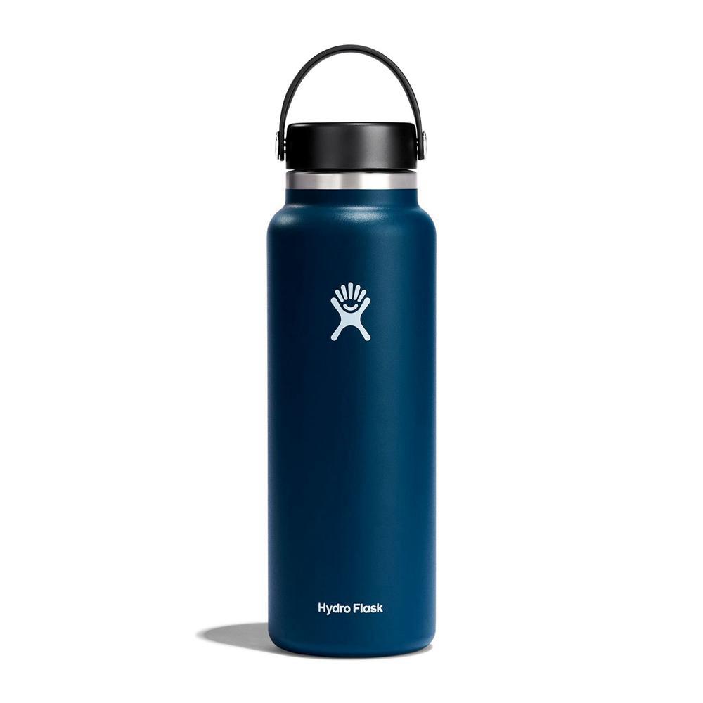 Hydro Flask 40 oz Wide Mouth: 40 oz Insulated Water Bottle Indigo | ZLVB-32187