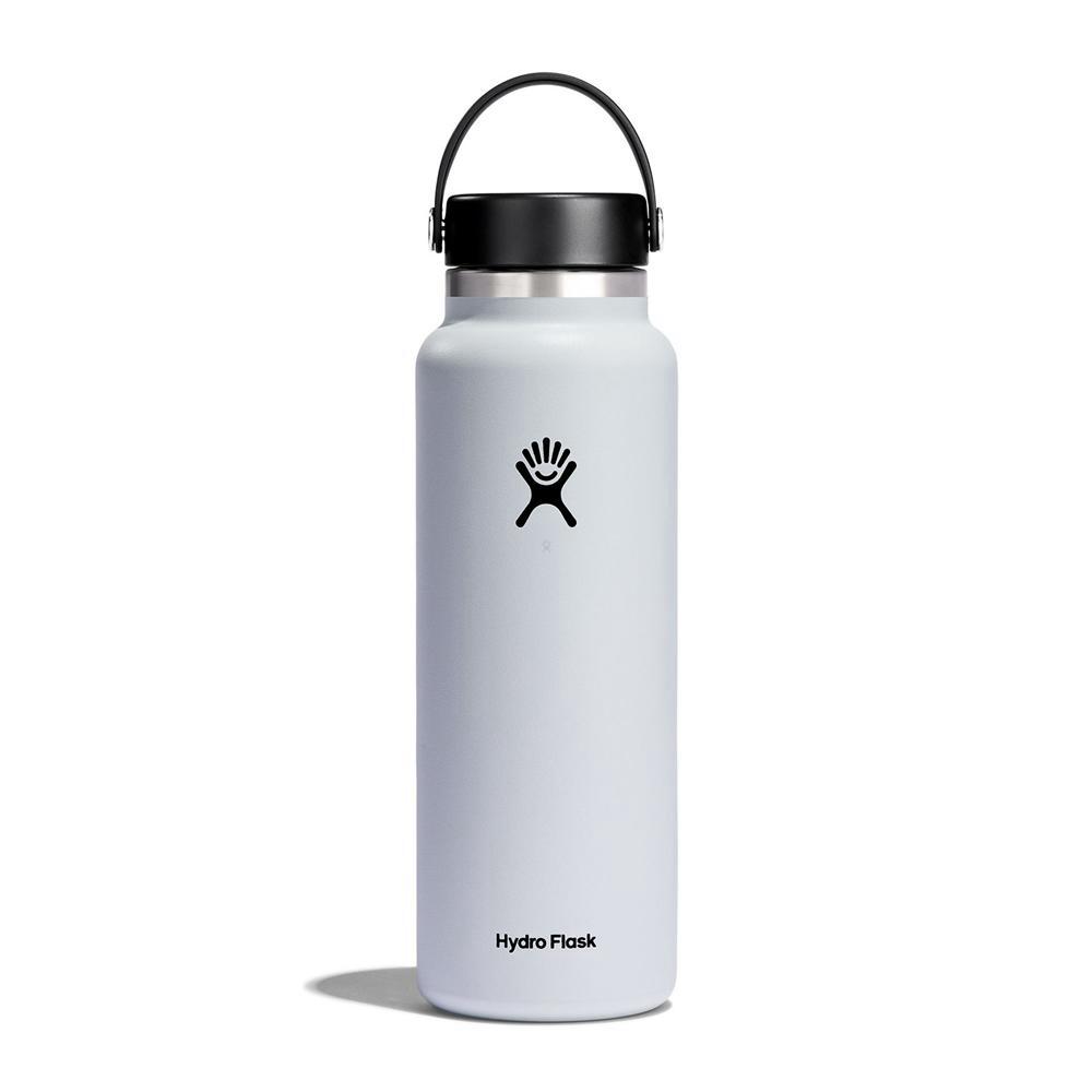 Hydro Flask 40 oz Wide Mouth: 40 oz Insulated Water Bottle White | RYFK-19348