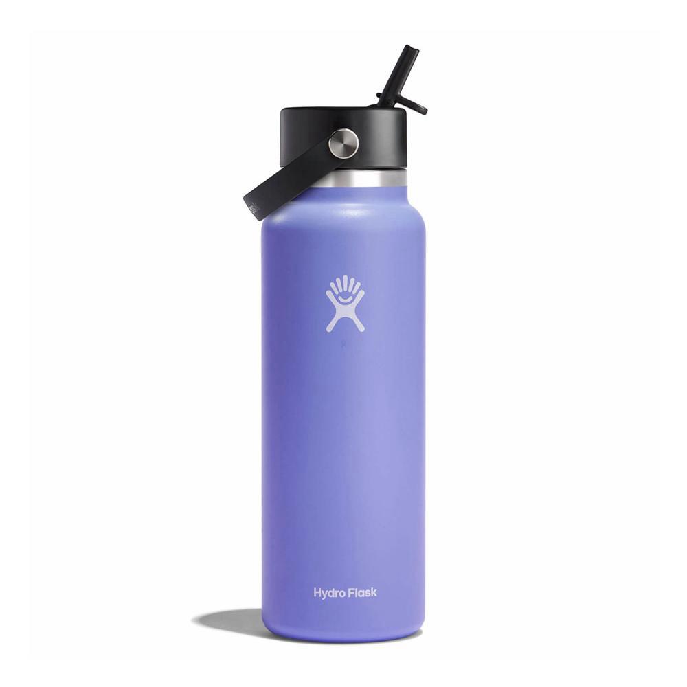 Hydro Flask 40 oz Wide Mouth w/ Flex Straw Water Bottle Lupine Purple | YXAU-87136