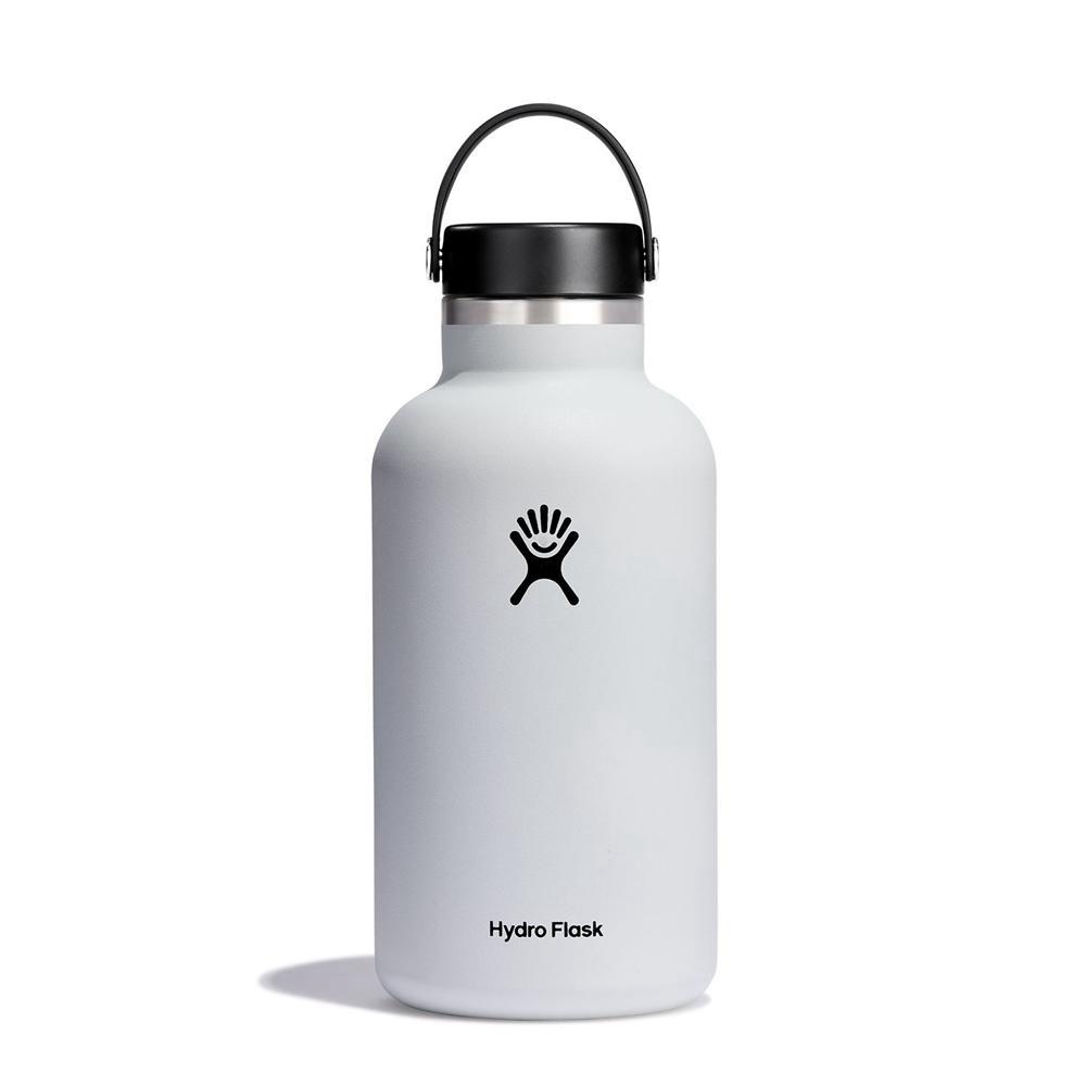 Hydro Flask 64 oz Wide Mouth: 64 oz Insulated Water Bottle White | KRVC-10732