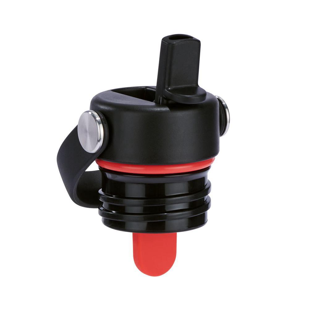 Hydro Flask Standard Mouth Flex Straw Cap Black | HQUR-15498