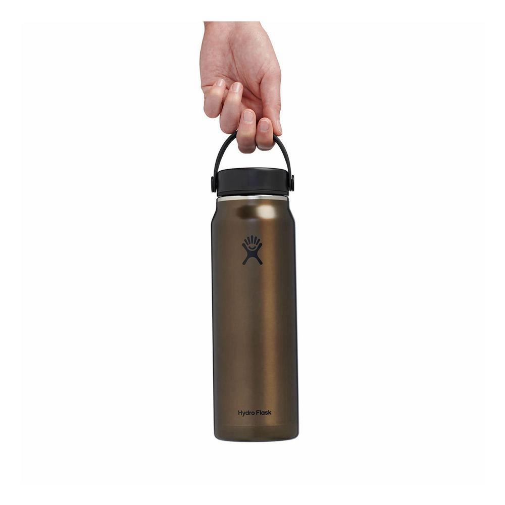 Hydro Flask Trail Series 32 oz Wide Mouth Lightweight Hydro Flask Water Bottle Obsidian Brown | OIQJ-45138